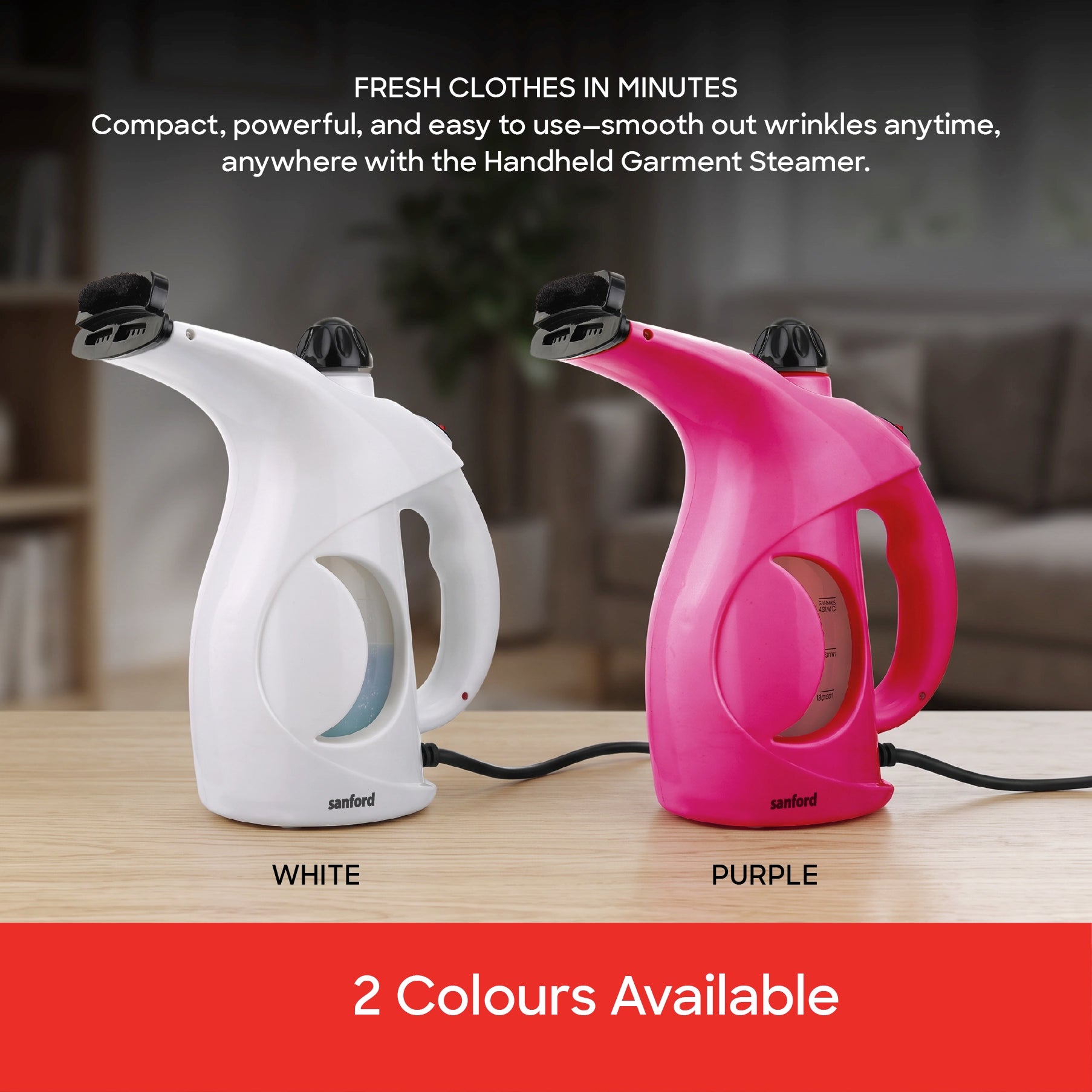 Sanford Garment Steamer Handheld 880W with 160ml Water Tank - SF2903GS Sanford KSA