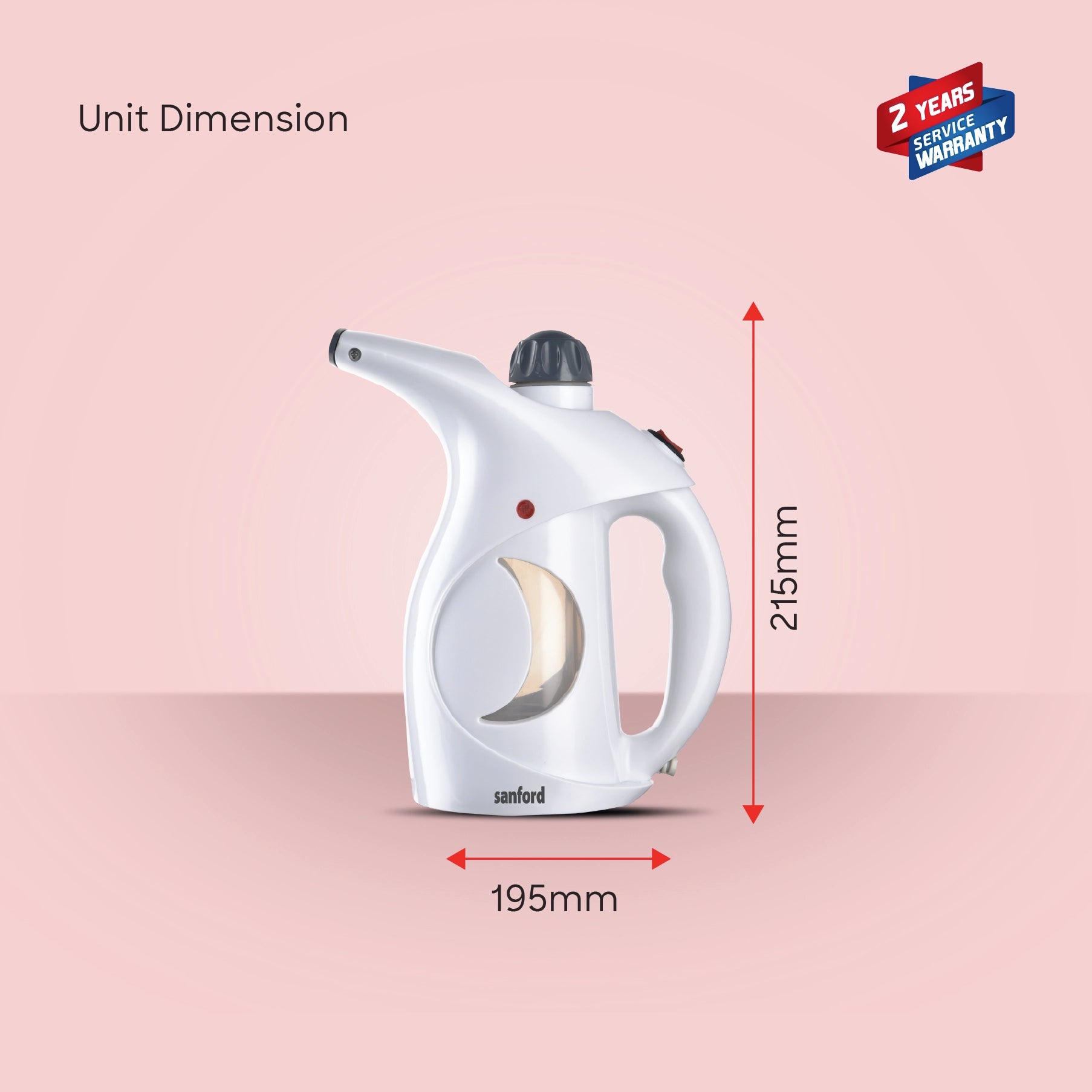 Sanford Garment Steamer Handheld 880W with 160ml Water Tank - SF2903GS Sanford KSA