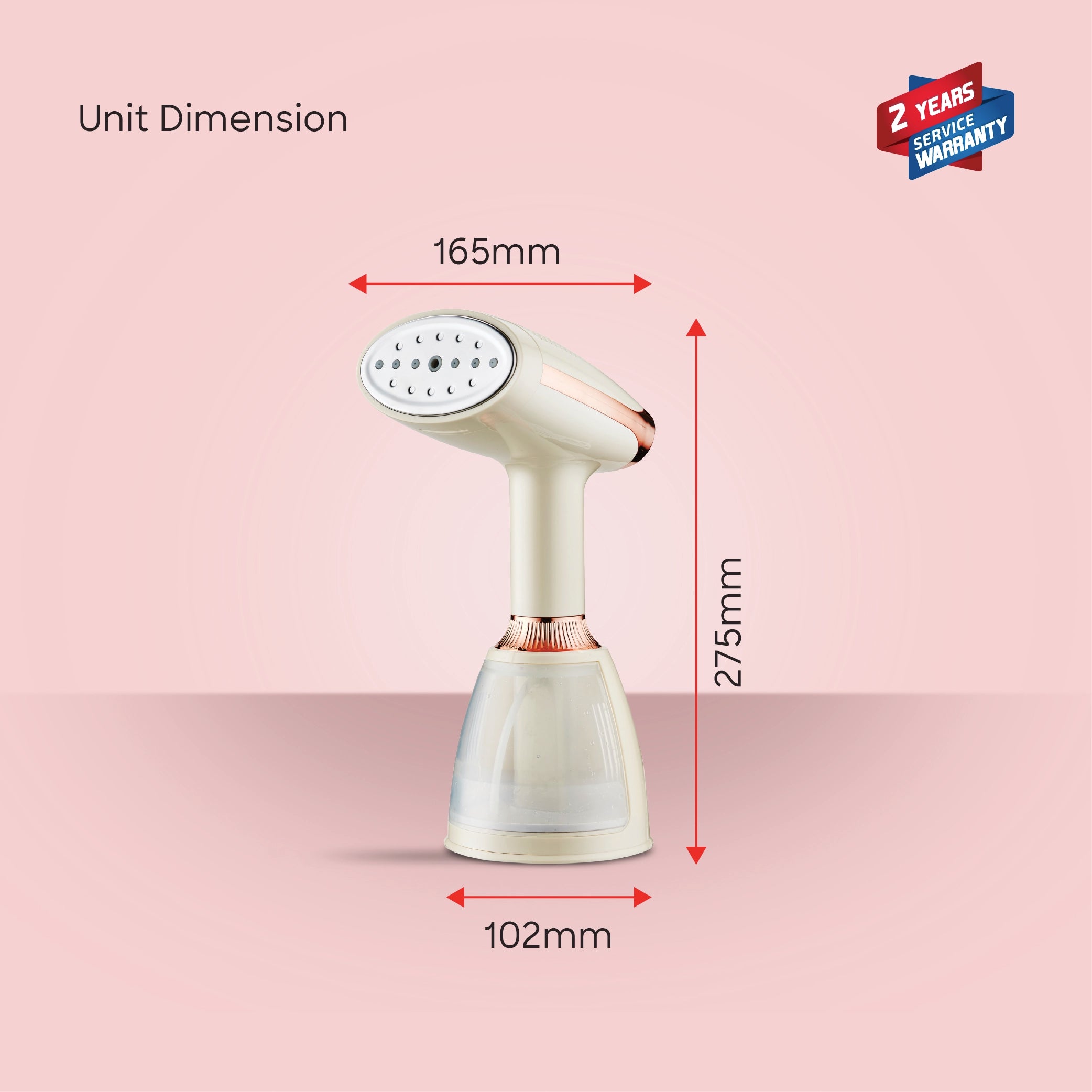 Sanford Handheld Garment Steamer 1640W with 3-Level Steam Control and 250ml Water Tank - SF2904GS Sanford KSA