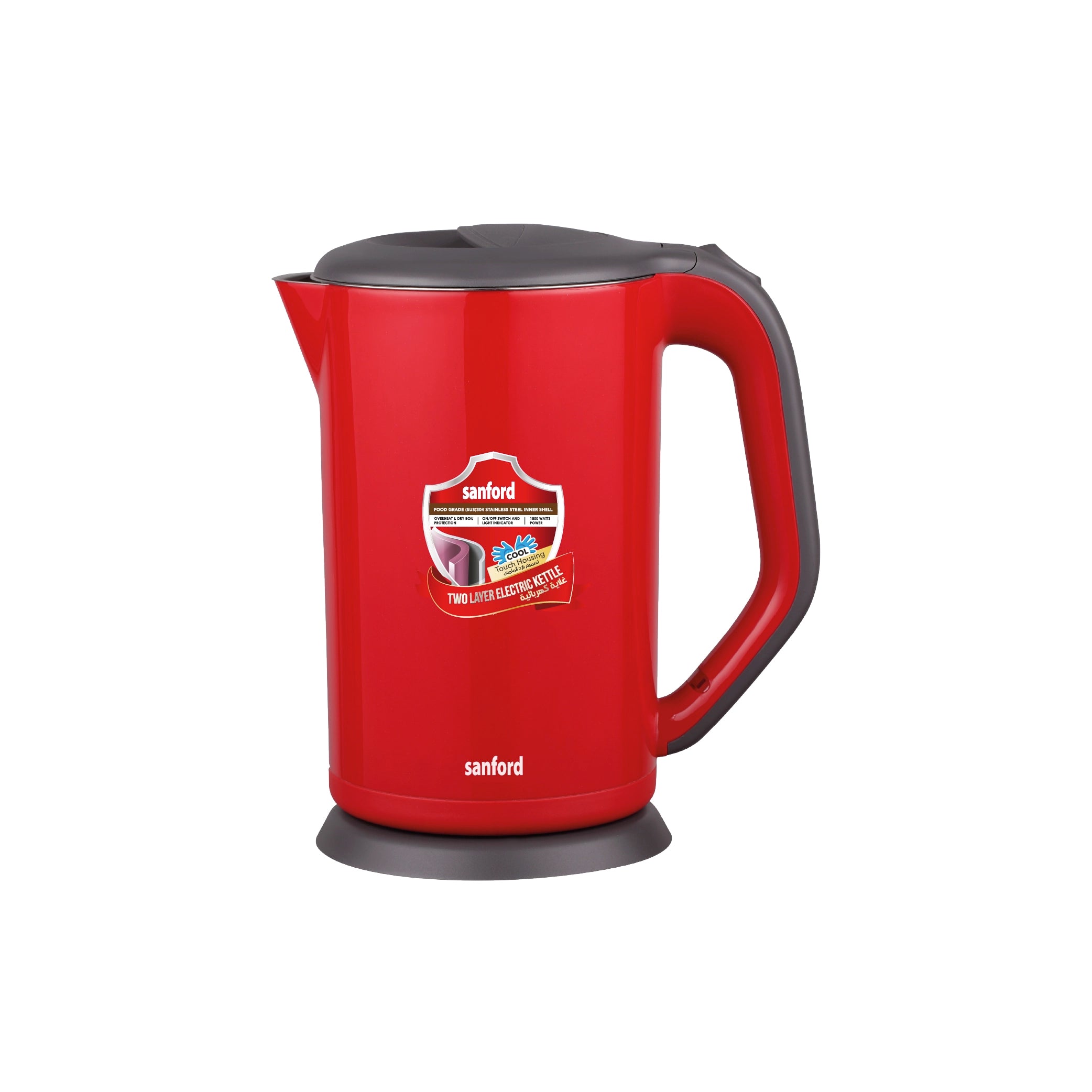 Sanford 1.7L Stainless Steel Electric Kettle 2150W with Cool-Touch Body - SF3328EK Sanford KSA