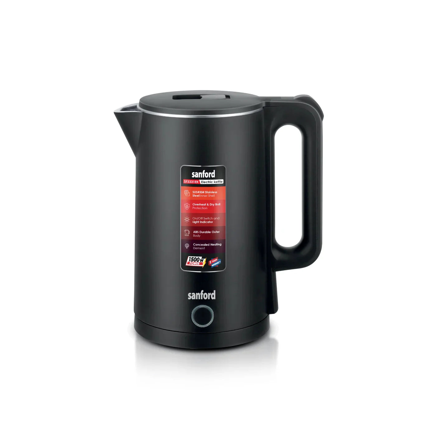 best electric kettle 1.8L double layer cordless sanford 1