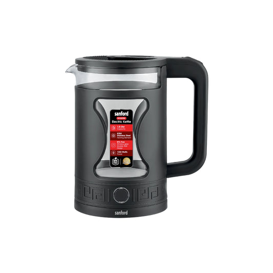 Sanford 1.8L Glass Electric Kettle 1355W Double-Wall Cool-Touch - SF3359EK Sanford KSA