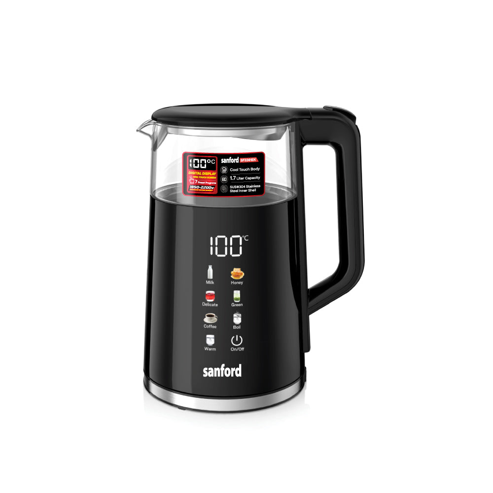 Sanford SF3361EK electric kettle 1.7L 2200W digital main view