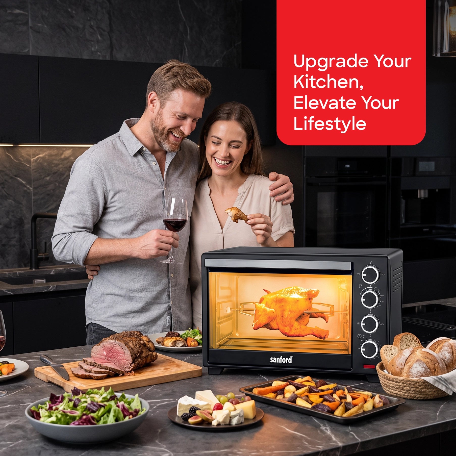Sanford Electric Oven 30L 1600W with Rotisserie & Convection - SF3607EO Sanford KSA