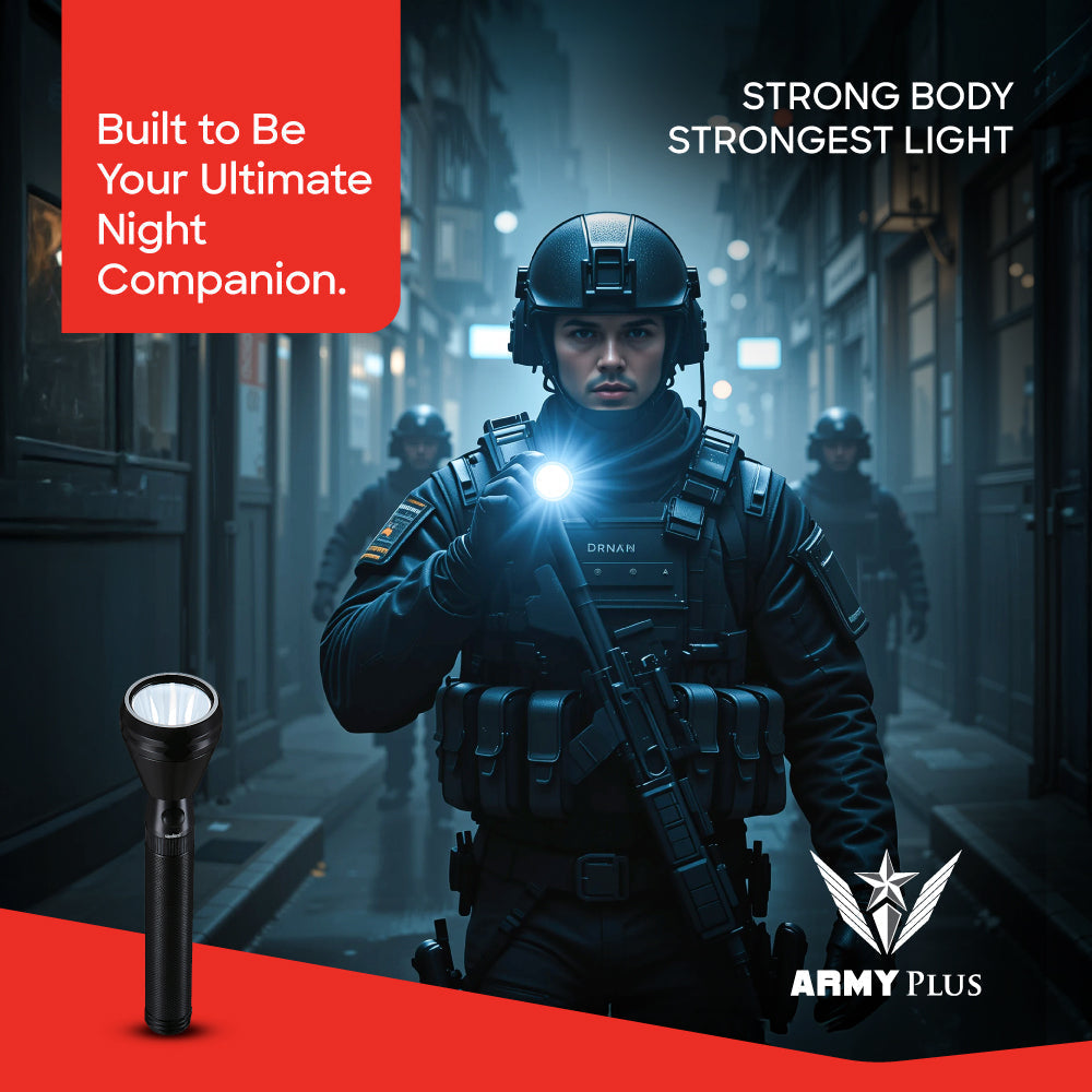 Sanford SF4111SL rechargeable torch 1800m range CREE beam