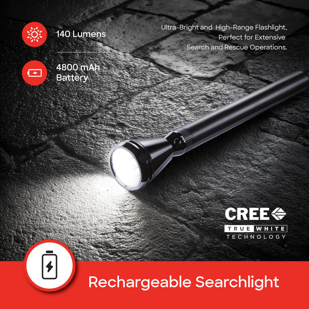 Sanford SF4129SL 5W LED torch 140 lumens side profile