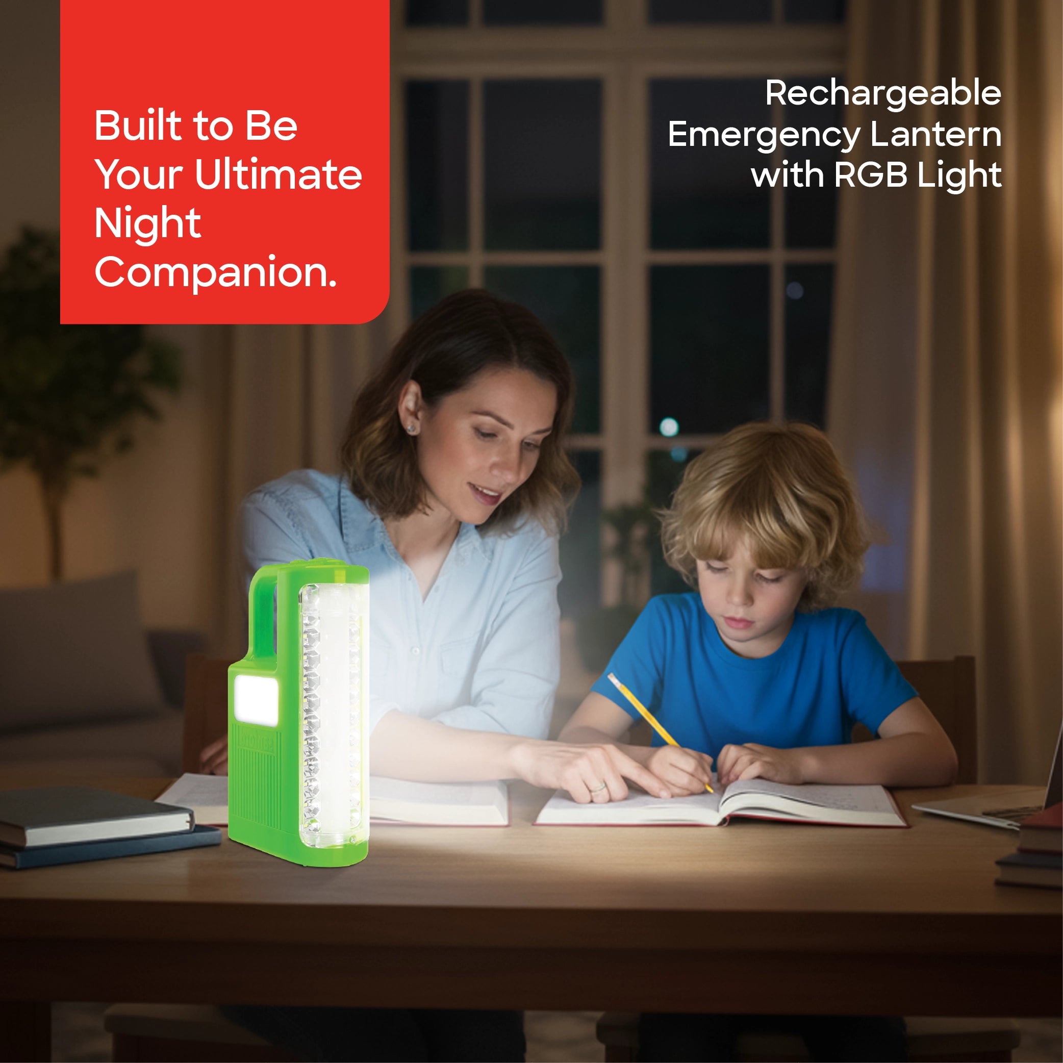 Sanford Rechargeable Emergency Lantern with RGB Light and Unbreakable Cover - SF4304EL Sanford KSA