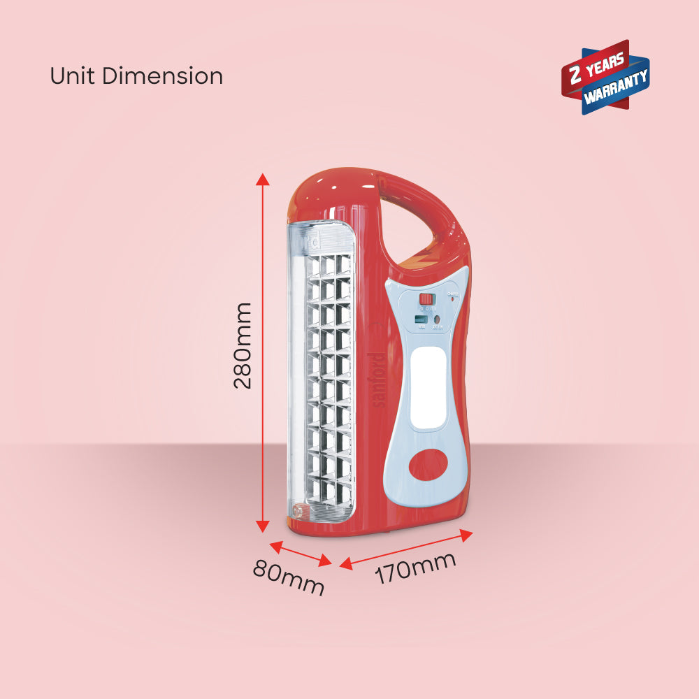 Sanford SF4319EL 2-in-1 lantern package contents with accessories