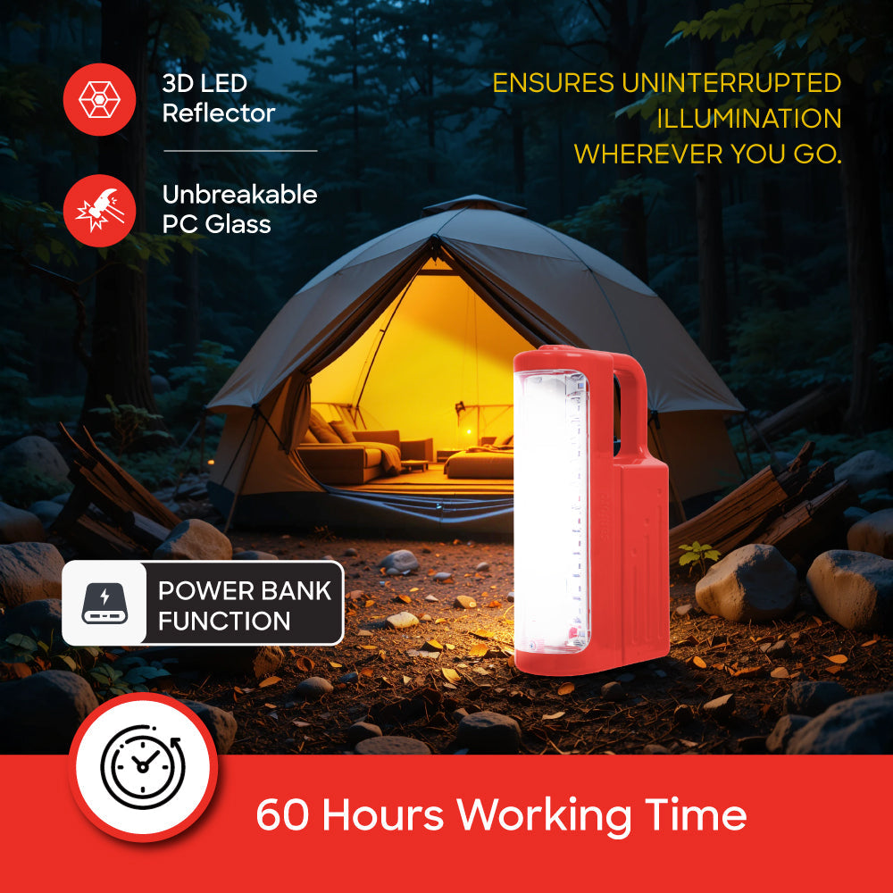 Sanford SF4320EL emergency lantern illuminated demonstration