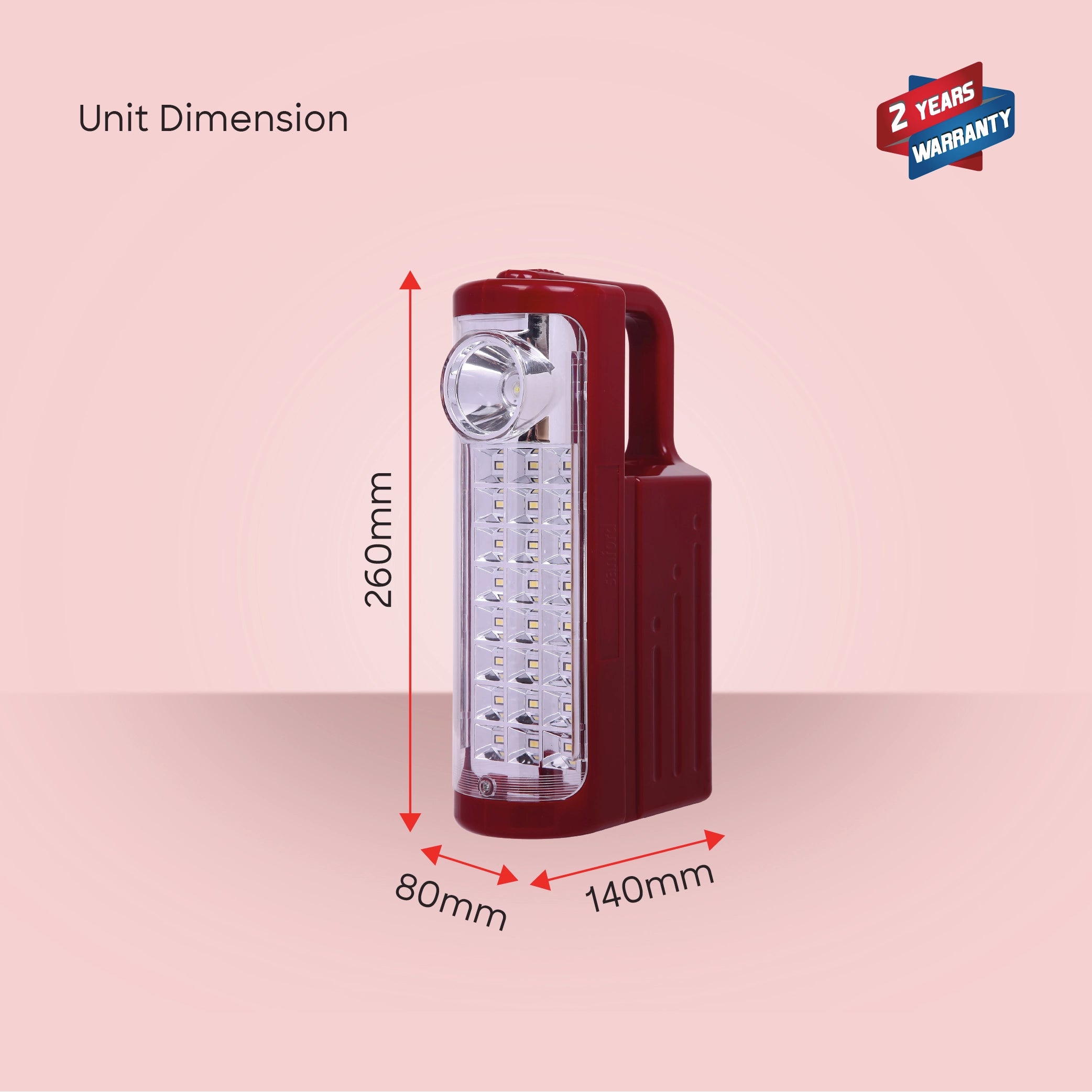 Sanford 2-in-1 Rechargeable Emergency Lantern 24 SMD LED Torch with 15H Backup Multi Function - SF4320EL-C Sanford KSA