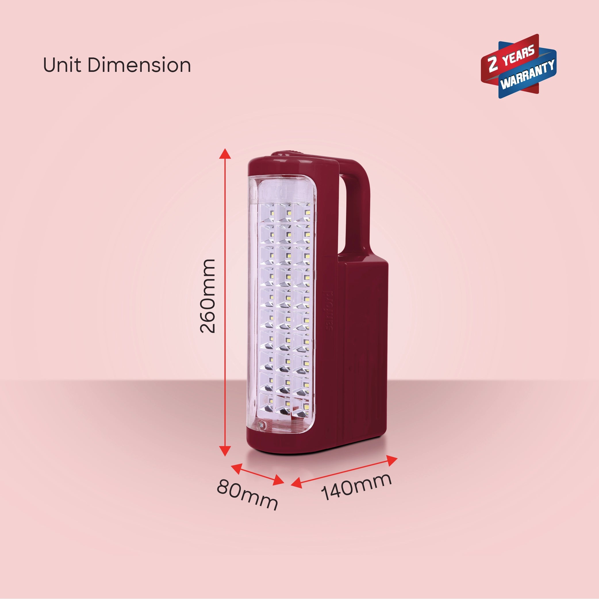 Sanford Rechargeable Emergency Lantern 30 SMD LED with 60H Backup - SF4320EL-A Sanford KSA