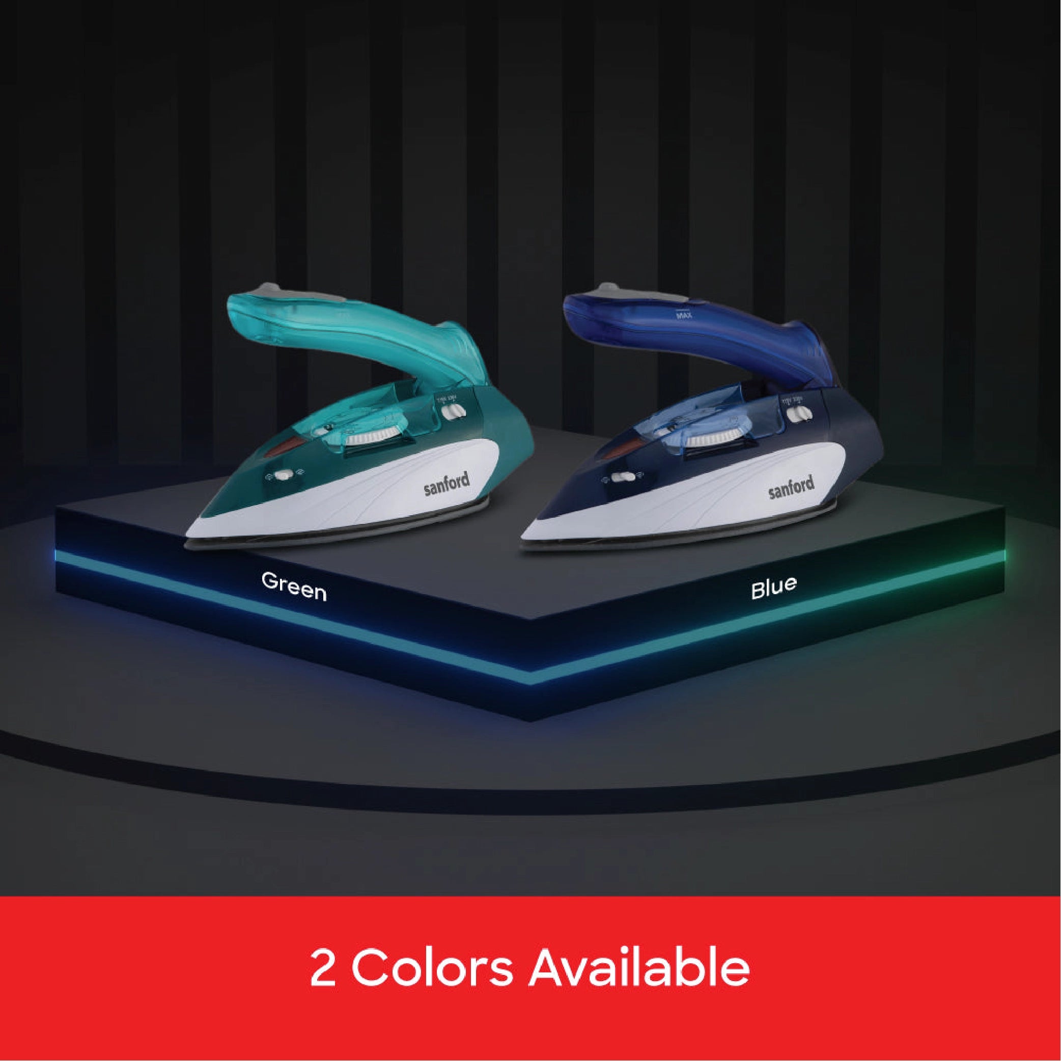 Sanford Travel Steam Iron Foldable with Ceramic Soleplate, Dual Voltage, 80ml Water Tank - SF44TSI Sanford KSA