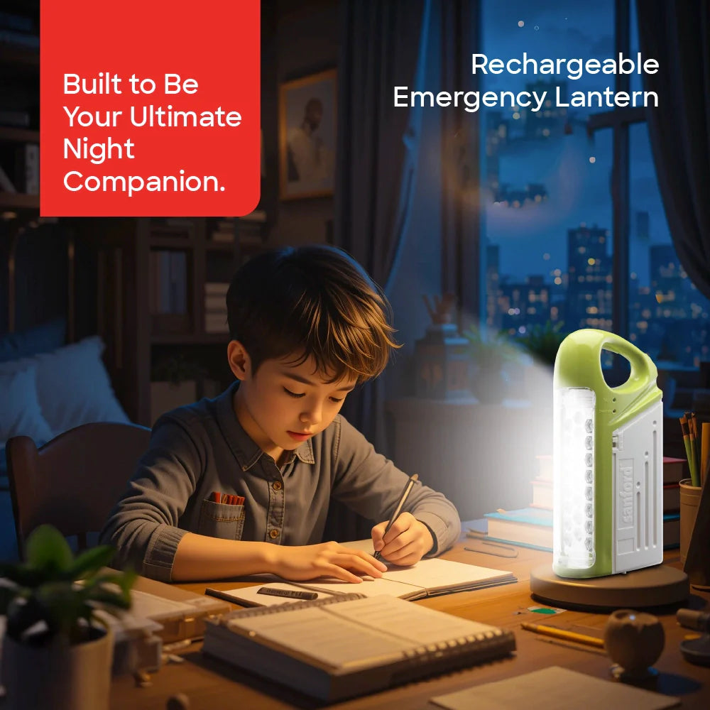 best rechargeable emergency lantern 24 LED 6v 3 modes sanford 2