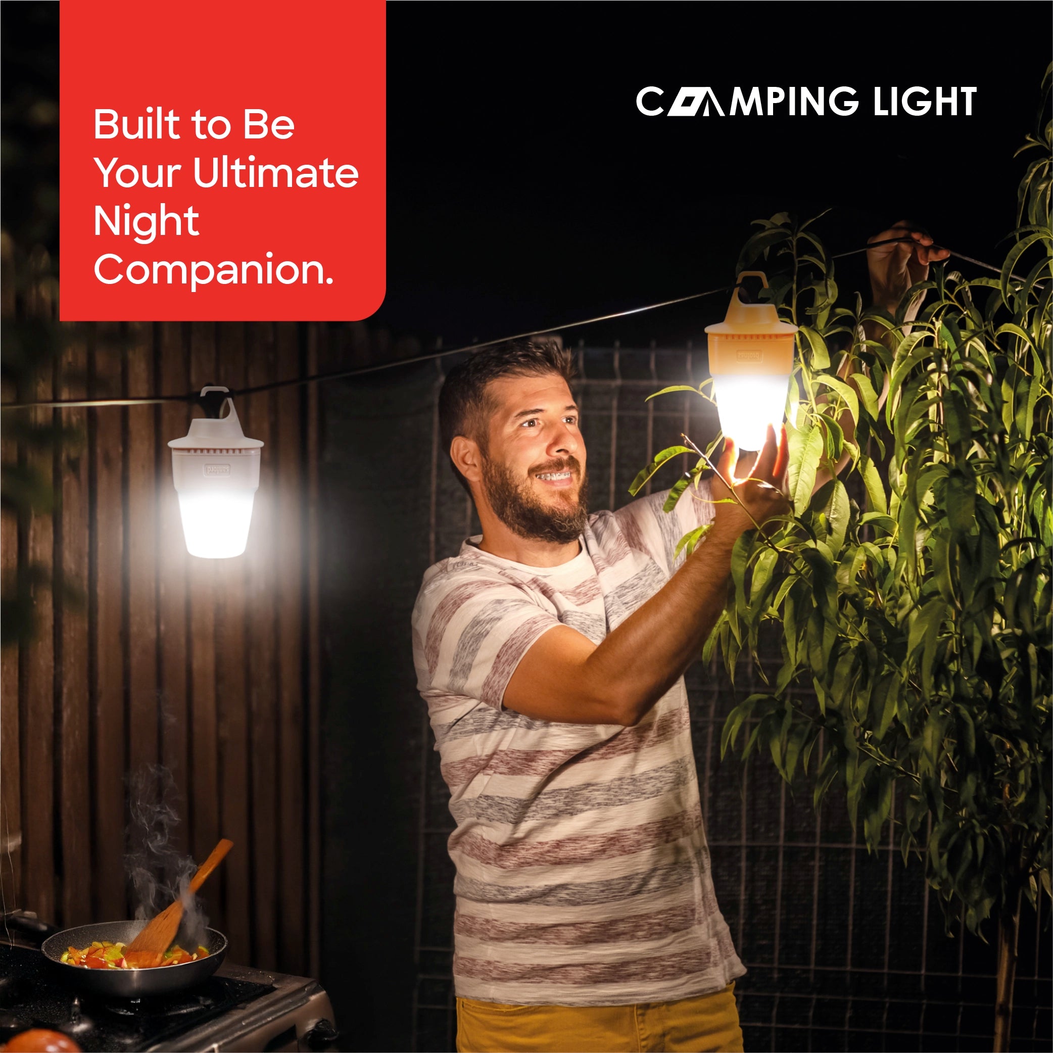 Sanford Rechargeable Mini Camping Light 192 Lumens LED with 12H Backup Portable - SF458MCL Sanford KSA