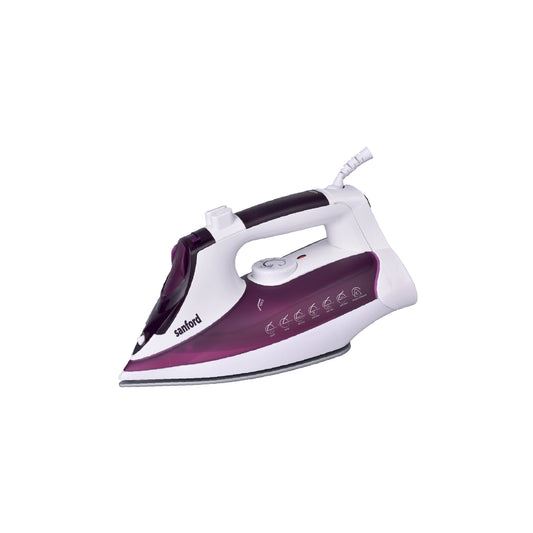 Sanford Steam Iron 3000W with Ceramic Soleplate, Spray & Burst Steam, 320ml Water Tank - SF45CSI Sanford KSA