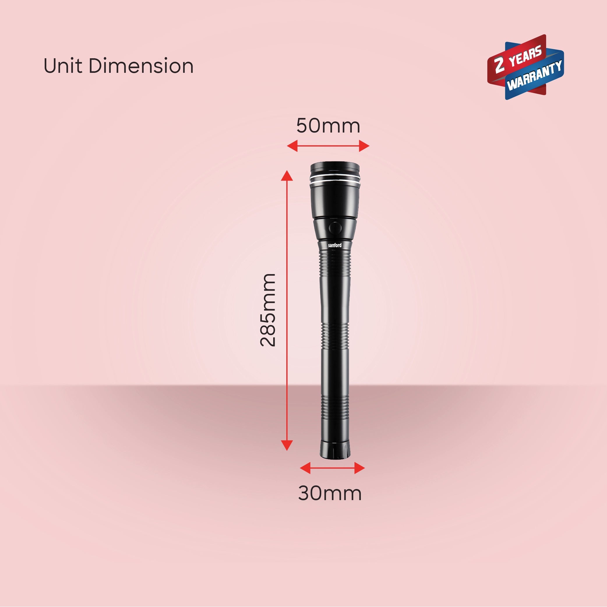 Sanford Searchlight Waterproof CREE LED 355 Lumens 3200m Range - SF4646SL-3SC Sanford KSA