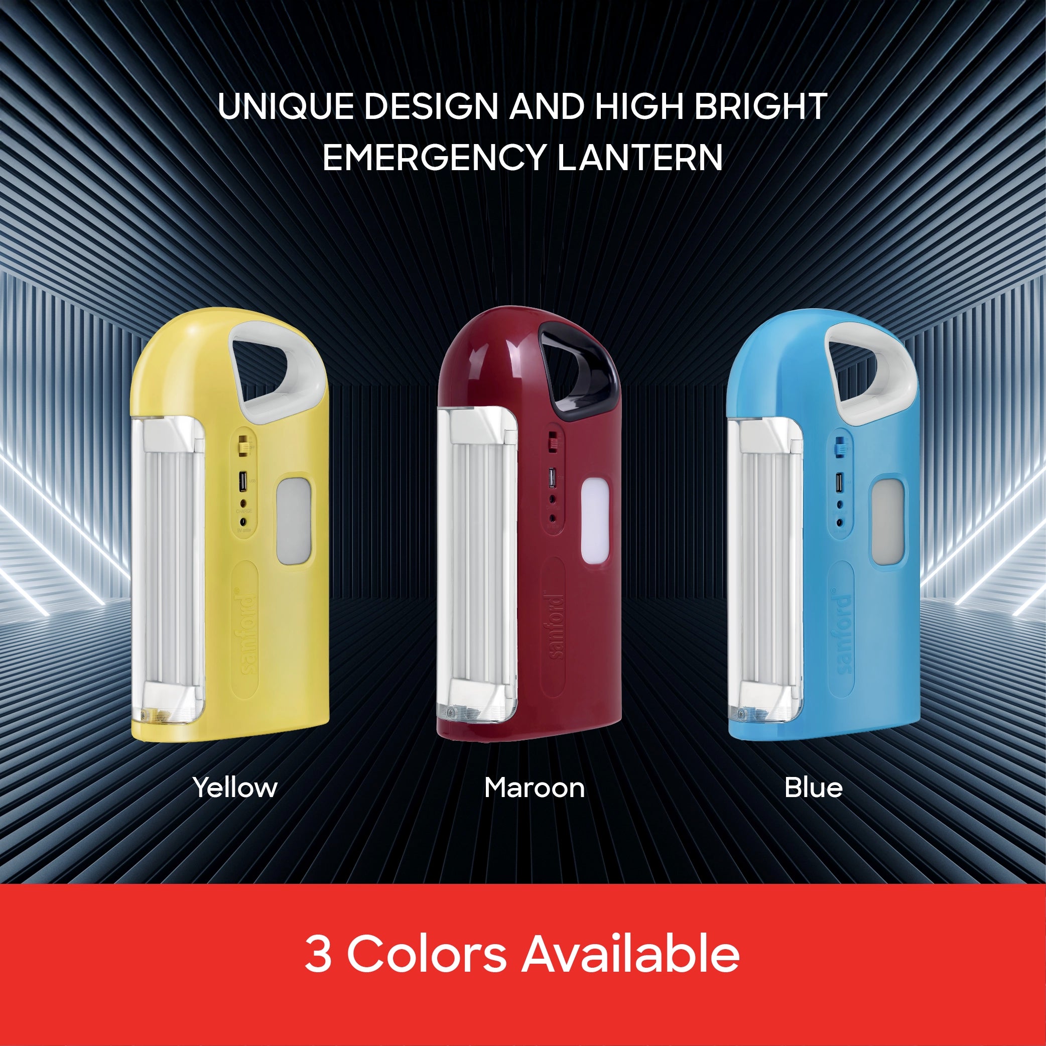 Sanford Rechargeable Emergency Lantern 90 SMD LED with 100H Backup - SF465EL Sanford KSA