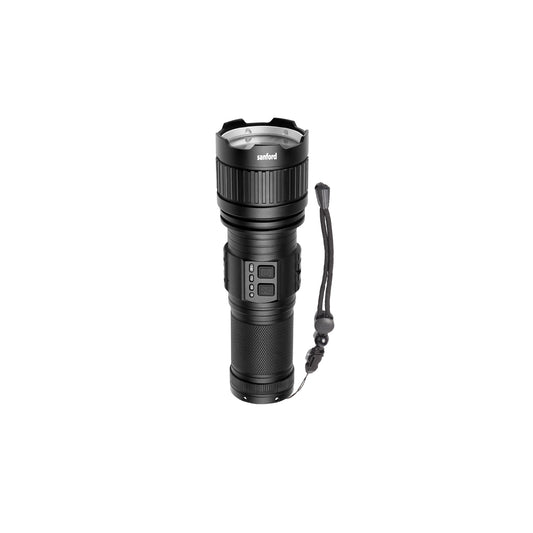 Sanford LED Flashlight Torch Radiant V2 60W Rechargeable Zoom 2600m Camping Light - SF4673SL Sanford KSA