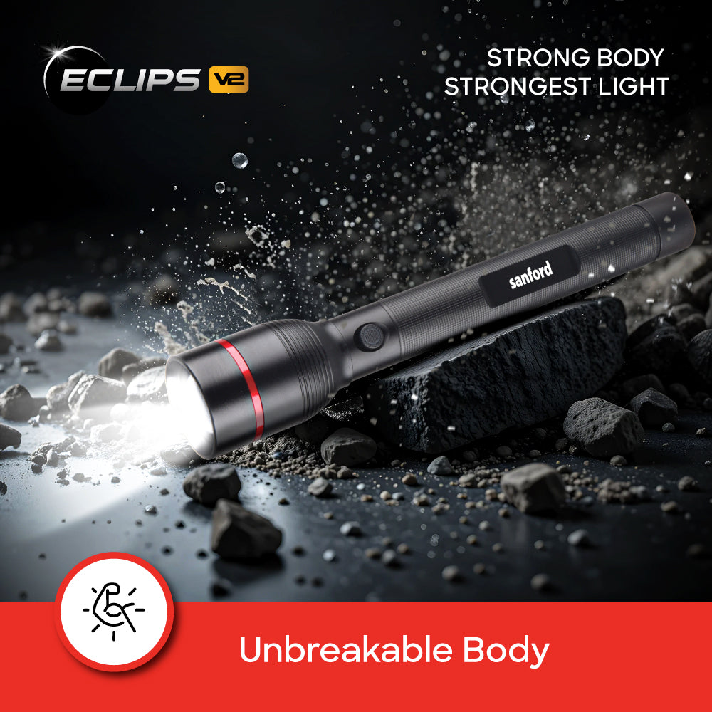 Sanford SF4675SL flashlight accessories and package contents