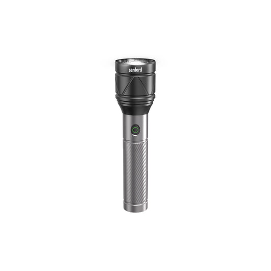 Sanford Rechargeable Flashlight Torch Zoom 4-Mode Laser LED 40W 3000 Lumens Range - SF4683SL Sanford KSA