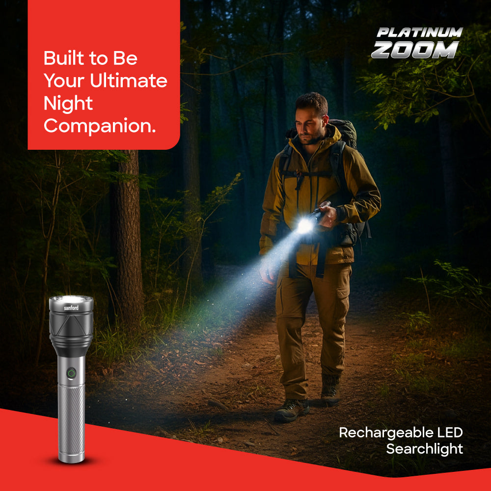Sanford SF4683SL torch 4-mode 3000 lumens range side profile