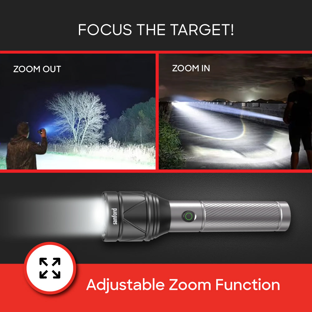 Sanford SF4683SL laser LED torch beam demonstration