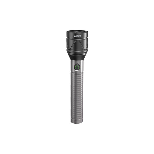 Sanford Rechargeable Flashlight Torch Zoom 4-Mode Laser LED 60W 5000 Lumens Range - SF4685SL Sanford KSA