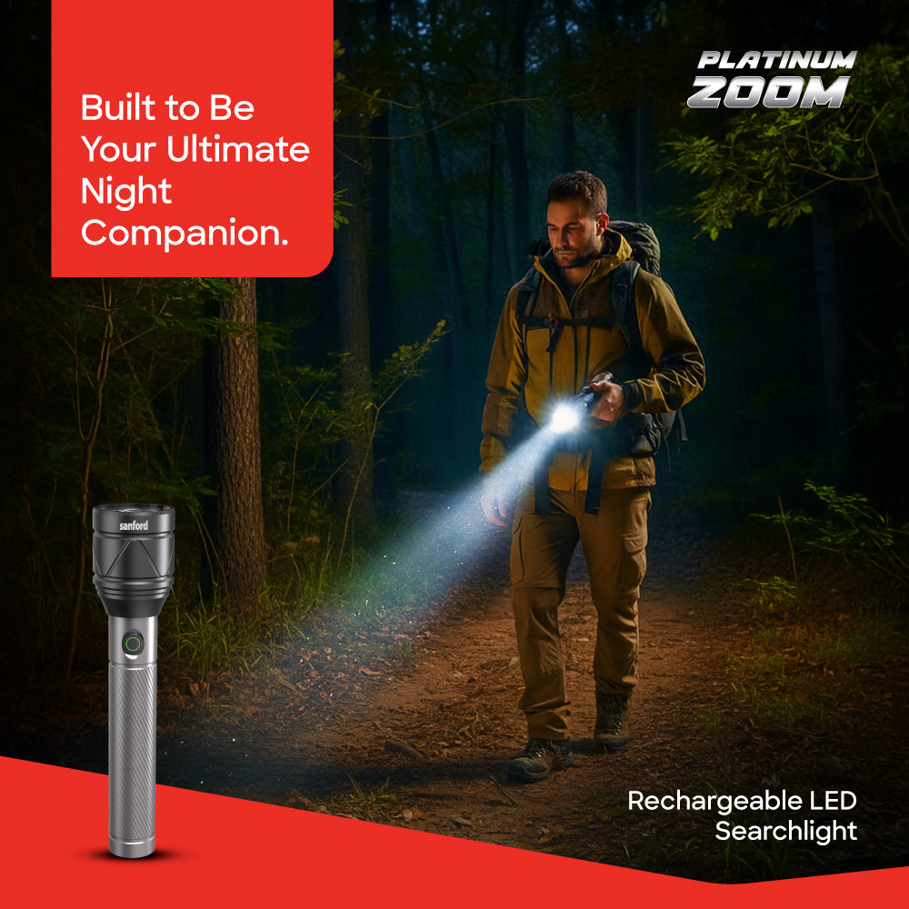 Sanford SF4685SL torch 4-mode 5000 lumens range side profile