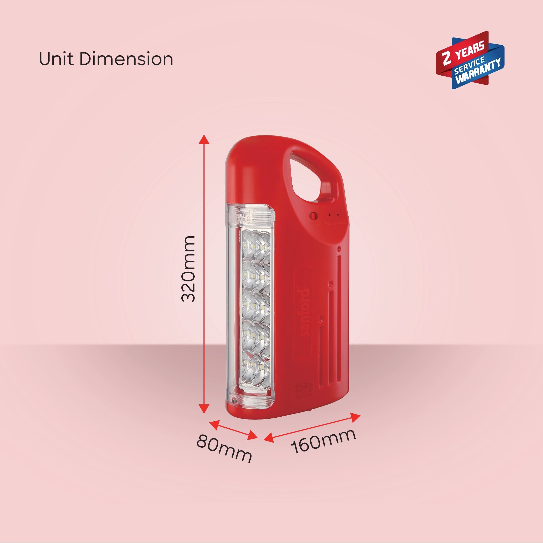 Sanford Rechargeable Emergency Lantern 270 Lumens with 4D LED Reflector - SF469EL Sanford KSA