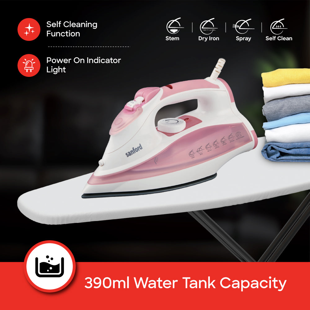 Sanford SF46CSI 3000W steam iron ceramic soleplate detail