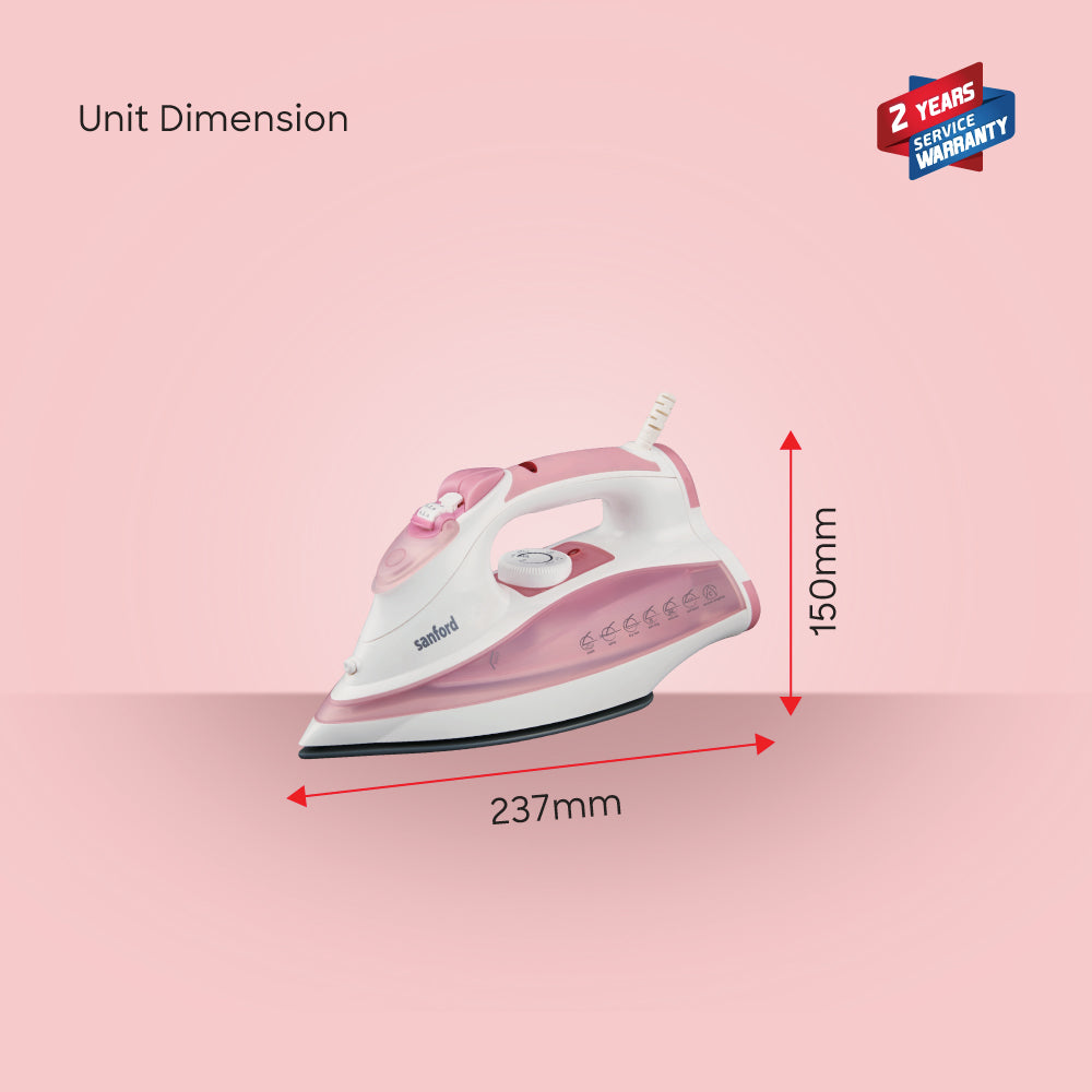 Sanford SF46CSI 3000W iron in use demonstration