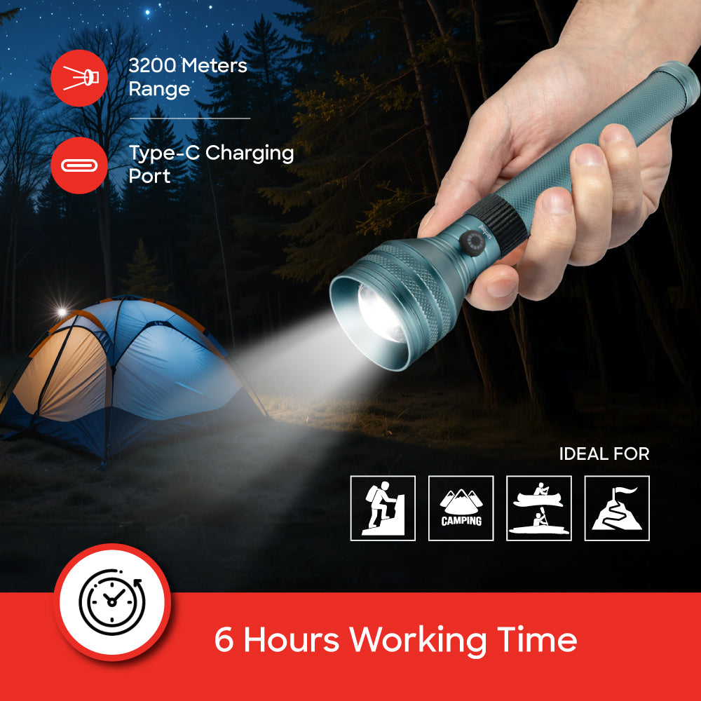 Sanford SF4700SL 25W flashlight navy zoom side profile
