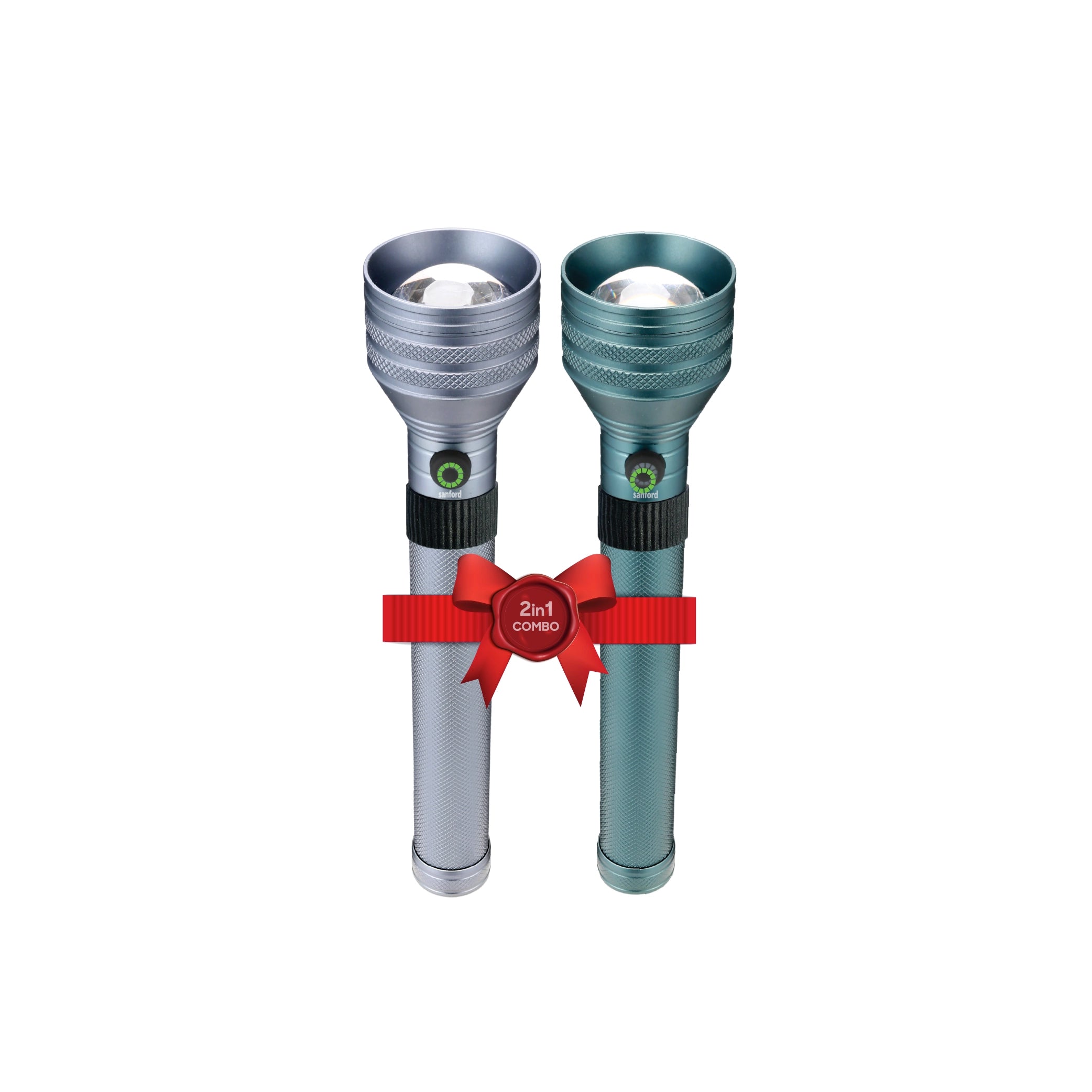 Sanford LED Flashlight Torch Combo 25W Rechargeable Zoom 2-in-1 5-Function 3200m Range – SF4701SLC Sanford KSA