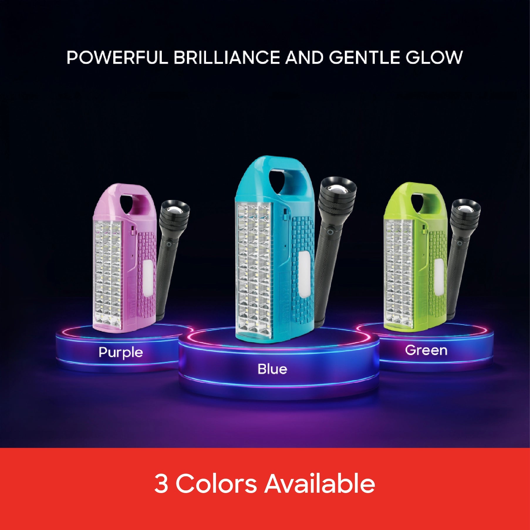 Sanford Emergency Lantern Rechargeable with Searchlight 340 Lumens - SF472SEC Sanford KSA