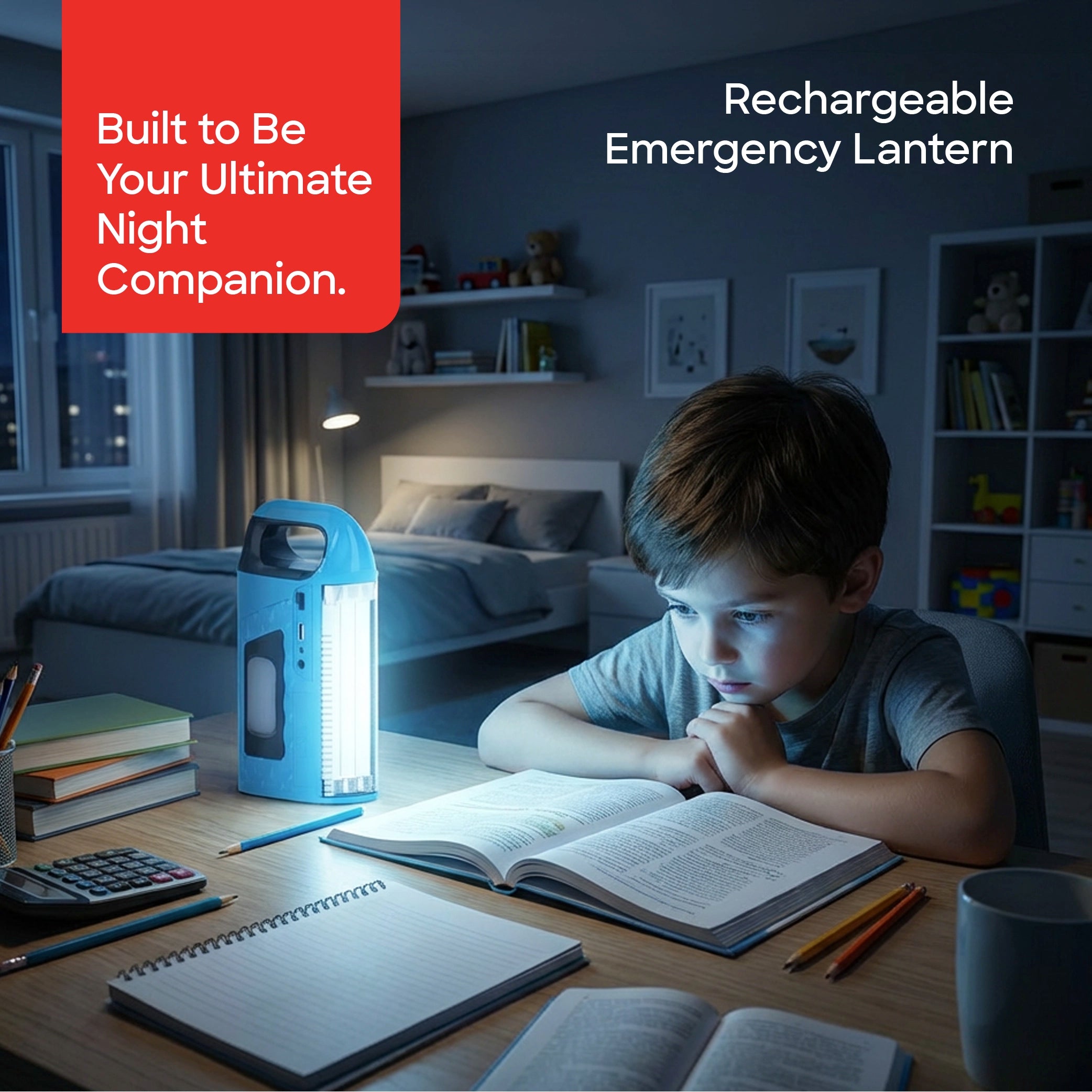 Sanford Rechargeable Emergency Lantern with Power Bank Function and Side Light - SF4732EL Sanford KSA