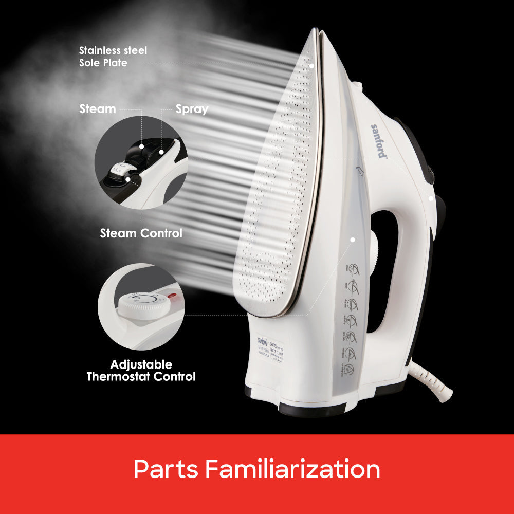 Sanford SF47SI steam iron side profile view
