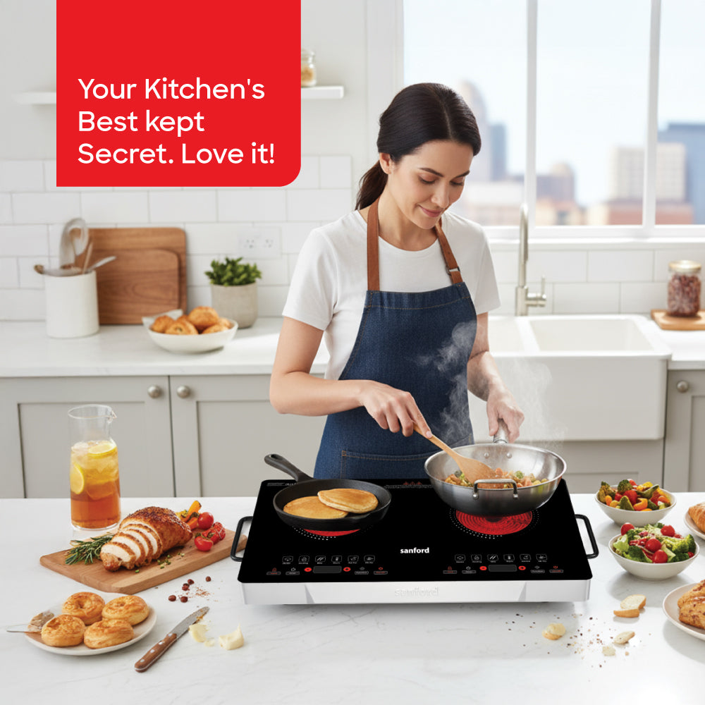 Sanford Infrared Cooker 2 Burner 2800W with Temperature Resistant Glass - SF5193IC Sanford KSA