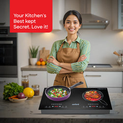 Sanford Infrared Cooker 2800W 2-in-1 Double Burner with BBQ Grill - SF5194IC