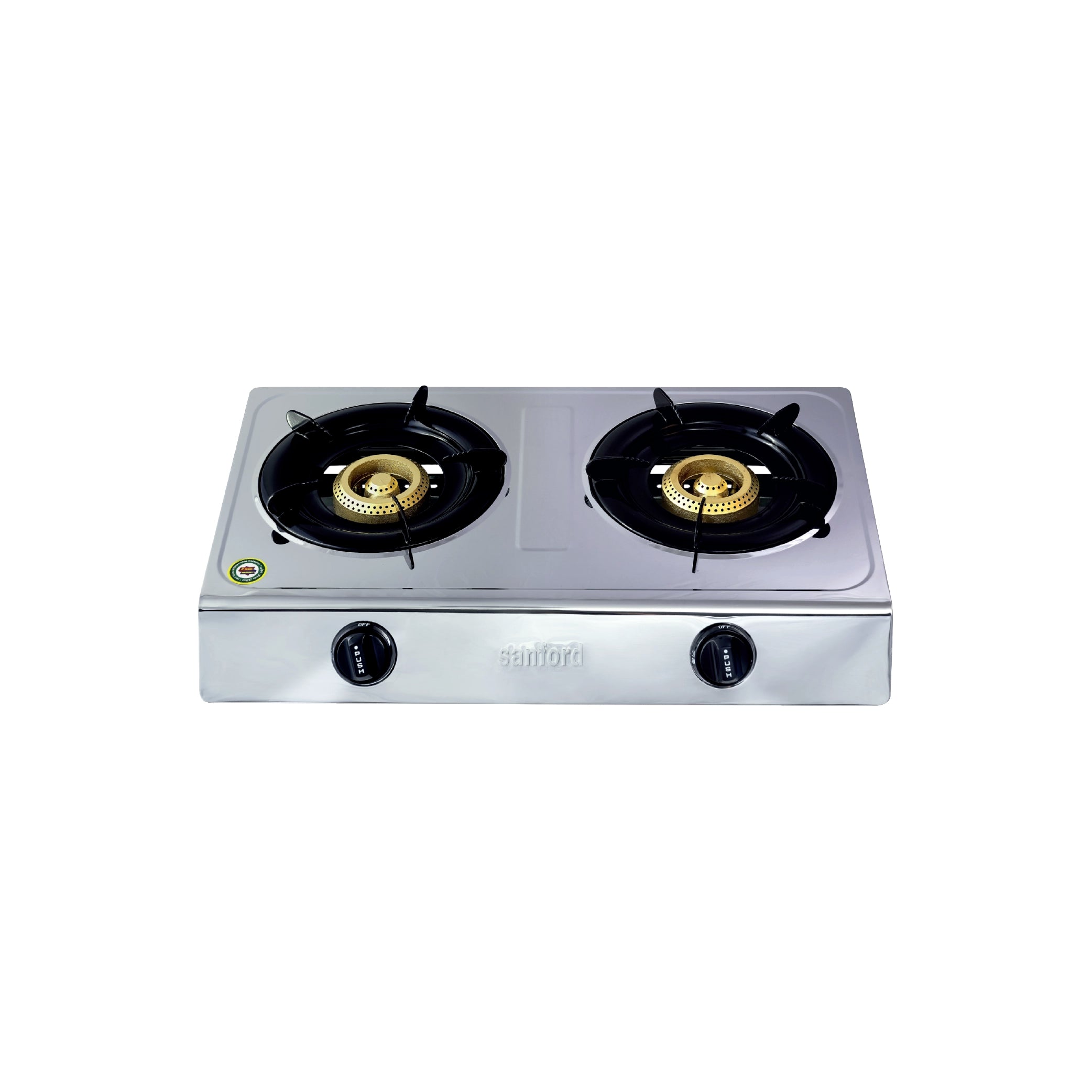Sanford 2 Burner Gas Stove with Stainless Steel Body and Auto Ignition - SF5222GC Sanford KSA