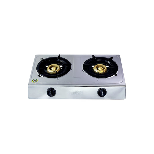 Sanford 2 Burner Gas Stove with Stainless Steel Body and Auto Ignition - SF5222GC Sanford KSA