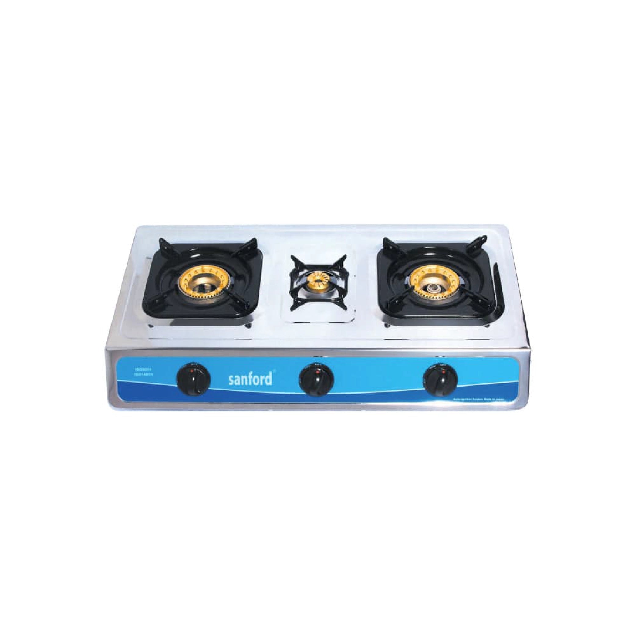 Sanford 3 Burner Gas Stove Stainless Steel with Auto Ignition & Powerful Flame - SF5310GC Sanford KSA