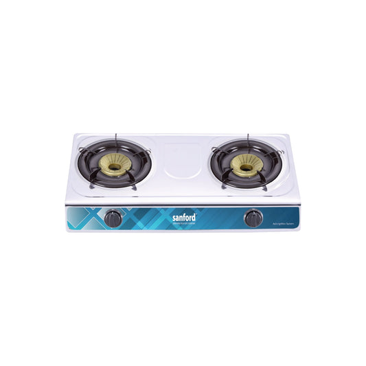 Sanford 2 Burner Gas Stove Stainless Steel with Whirl-Wind Blue Flame - SF5313GCB Sanford KSA