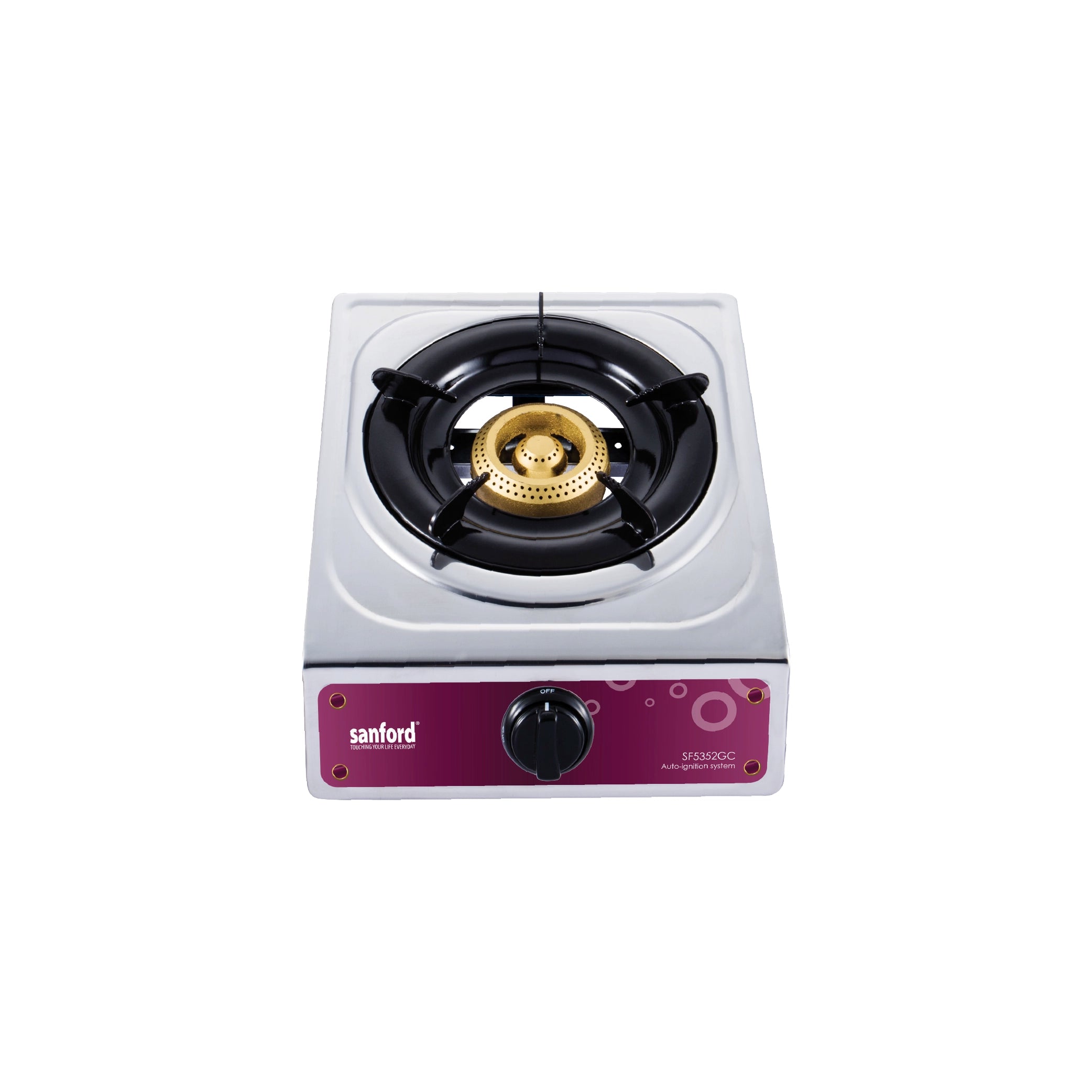 Sanford 1 Burner Gas Stove Stainless Steel with Auto Ignition & Blue Flame - SF5352GC Sanford KSA