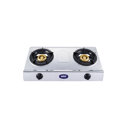 Sanford 2 Burner Gas Stove Stainless Steel with Auto Ignition & Blue Flame - SF5356GC Sanford KSA