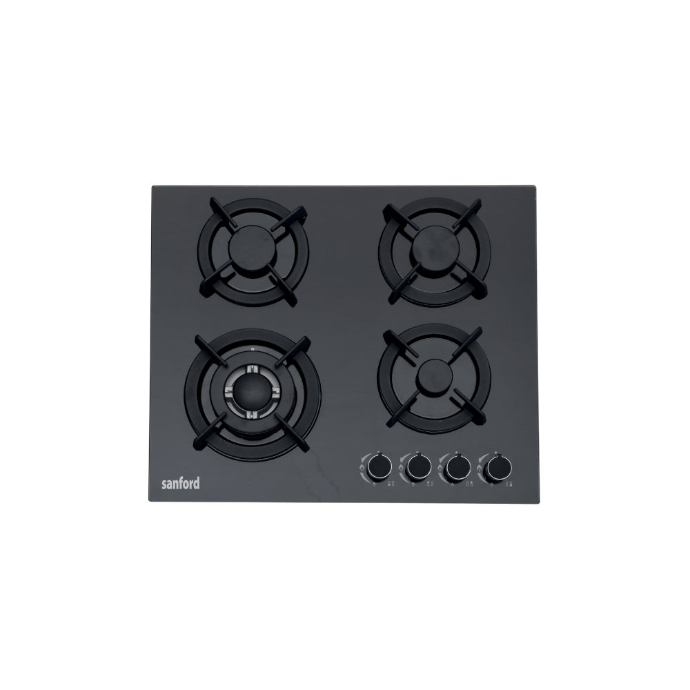 Sanford SF5454GH 4 burner gas hob toughened glass main view