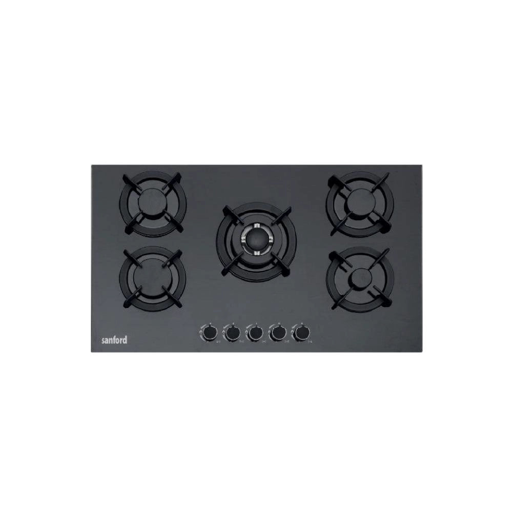 Sanford Gas Hob KSA 5 Burner Blue Flame & Electric Ignition - SF5458GH Sanford KSA