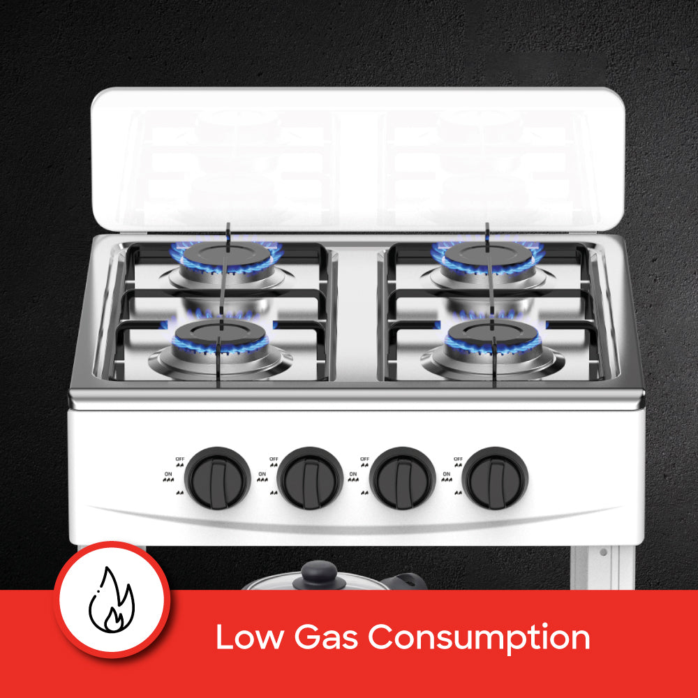 Sanford SF5460GC stainless steel stove burner configuration