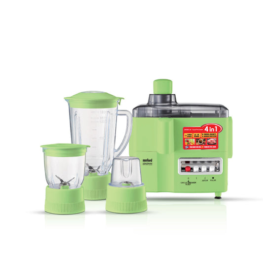 Sanford 4-in-1 Food Processor 1.8L 650W with Mincer & Mill, Stainless Steel Blade - SF5501JB Sanford KSA
