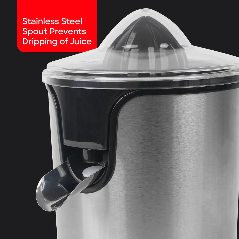 2 in 1 citrus juicer adjustable pulp filter stainless steel housing sanford 5