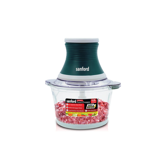Sanford Food Chopper 2L with Glass Bowl & Copper Motor 500W - SF5588FC Sanford KSA